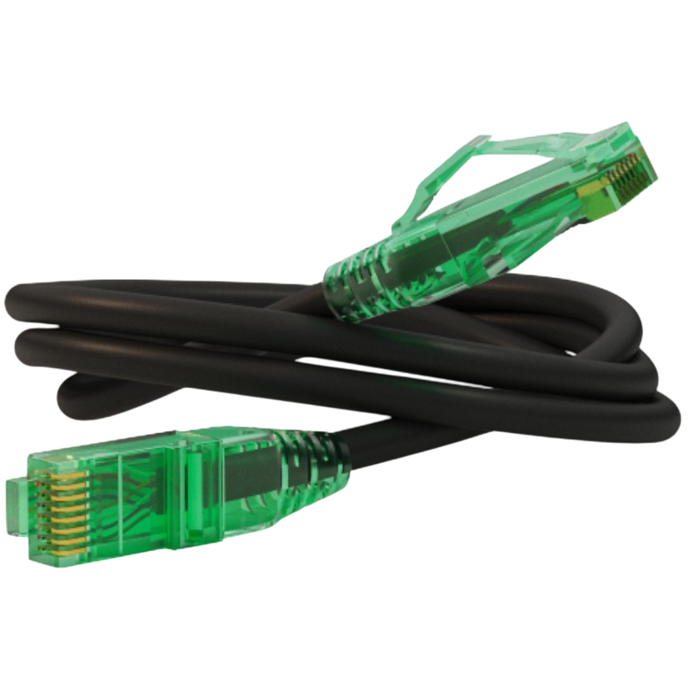 Патч-корд Hyperline PC-LPM-UTP-RJ45-RJ45-C6a-0.5M-LSZH-BK, 0.5м