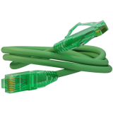 Патч-корд Hyperline PC-LPM-UTP-RJ45-RJ45-C6a-0.5M-LSZH-GN, 0.5м