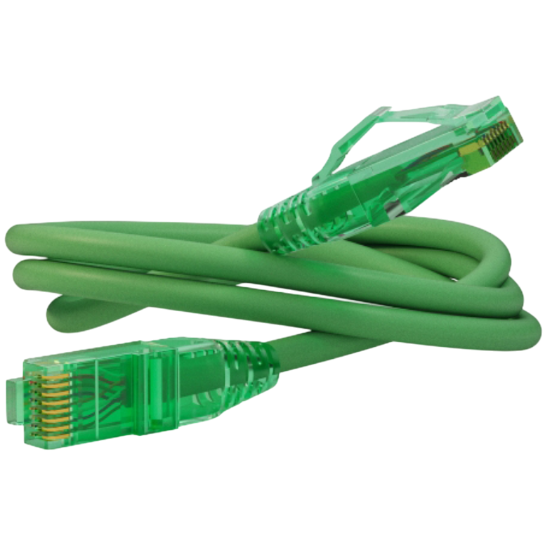 Патч-корд Hyperline PC-LPM-UTP-RJ45-RJ45-C6a-0.5M-LSZH-GN, 0.5м