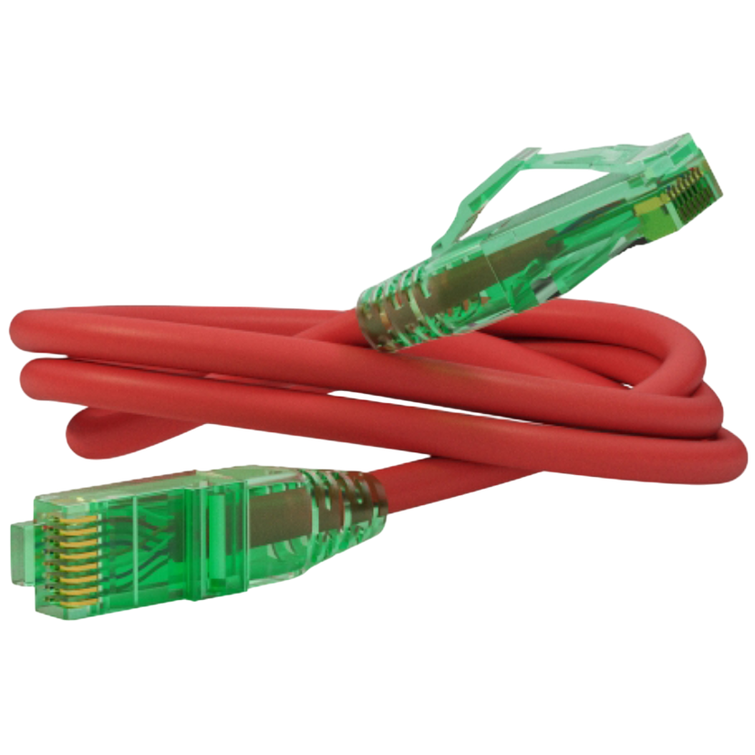 Патч-корд Hyperline PC-LPM-UTP-RJ45-RJ45-C6a-0.5M-LSZH-RD, 0.5м