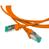 Патч-корд Hyperline PC-LPT-SFTP-RJ45-RJ45-C6a-1M-LSZH-OR, 1м