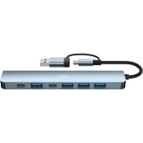 USB-концентратор Digma DHUB-7USB-AC