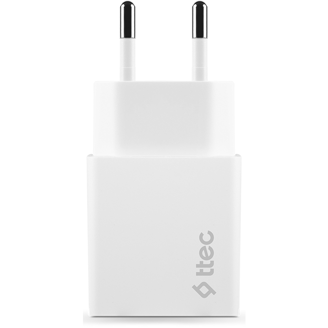 Сетевое зарядное устройство ttec SmartCharger Duo PD 12W White - 2SCS21B