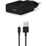 Сетевое зарядное устройство ttec SmartCharger Travel Charger 2.1A Lightning Cable Black (2SCS20LS)