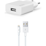 Сетевое зарядное устройство ttec SmartCharger Travel Charger 2.1A Lightning Cable White (2SCS20LB)