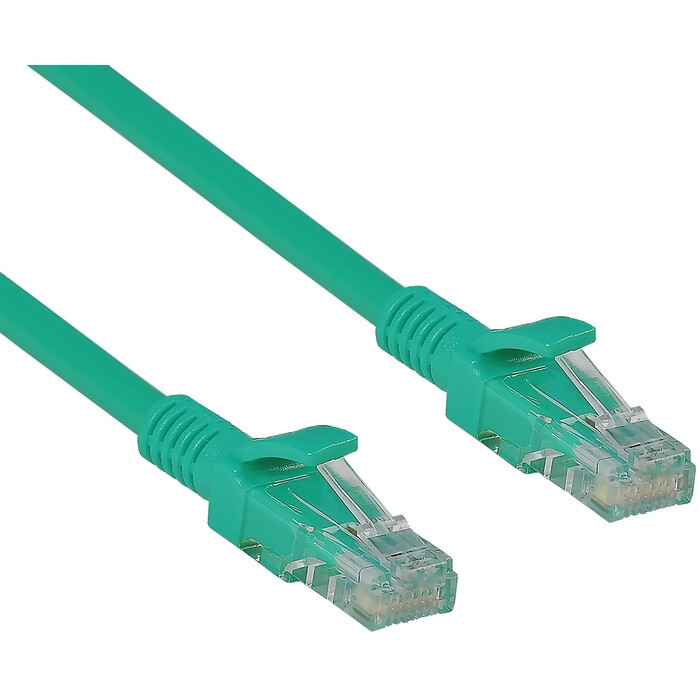 Патч-корд ExeGate UTP-RJ45-RJ45-C6-1M-GN, 1м - EX297188RUS