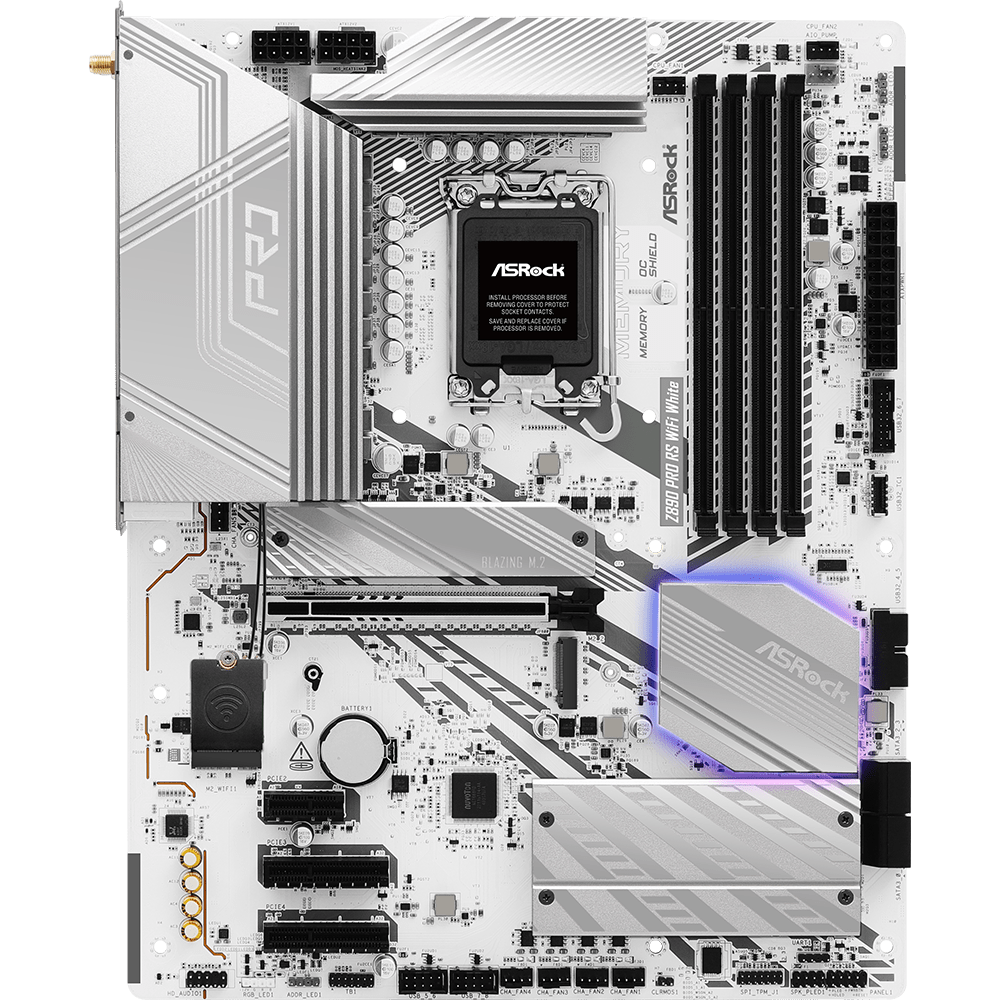 Материнская плата ASRock Z890 Pro RS WiFi White