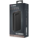 Внешний аккумулятор Olmio P-20 Black (044467)