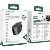 Сетевое зарядное устройство ACEFAST A98 Black (AF-A98-BK)