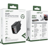 Сетевое зарядное устройство ACEFAST A102 Black (AF-A102-BK)