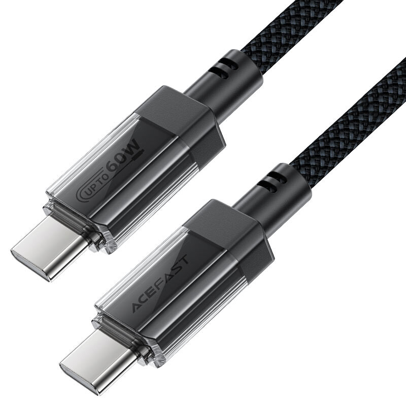 Кабель USB Type-C - USB Type-C, 1.2м, ACEFAST AF-C12-03-BK