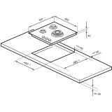 Газовая варочная панель LEX GVG 431 BBL (CHAO000448)