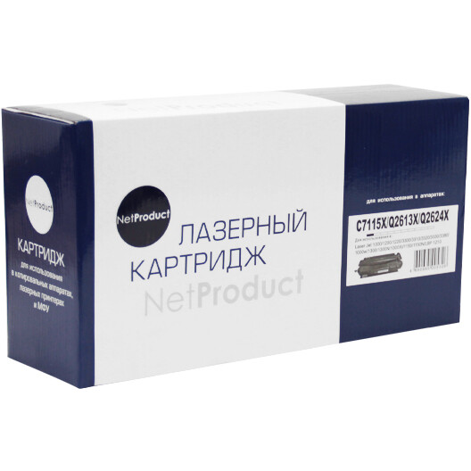 Картридж NetProduct C7115X/Q2613X/Q2624X Black - N-C7115X/Q2613X/Q2624X