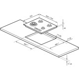 Газовая варочная панель LEX GVG 642-1 BBL (CHAO000451)