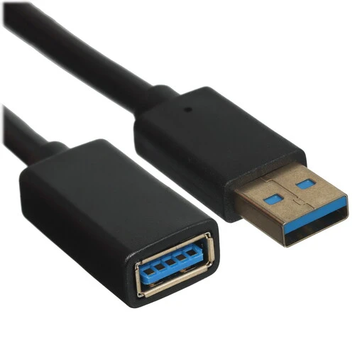 Кабель удлинительный USB A (M) - USB A (F), 0.5м, GoPower 00-00030093