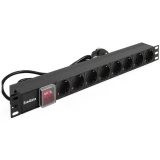 Блок розеток ExeGate PDU-19H802 Al-8S-EU1.8-SW (EX280841RUS)