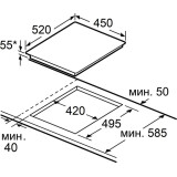 Индукционная варочная панель MAUNFELD CVI453STBKC (КА-00022999)