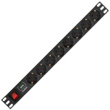 Блок розеток ExeGate PDU-19H807 Al-8S-EU2-SW-SPD1 (EX280846RUS)