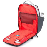 Рюкзак для ноутбука Piquadro 15.6" Fast-Check Backpack Grey/Red (CA4550UB00BM/GRN)