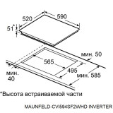 Индукционная варочная панель MAUNFELD CVI594SF2BKD Inverter (КА-00023007)