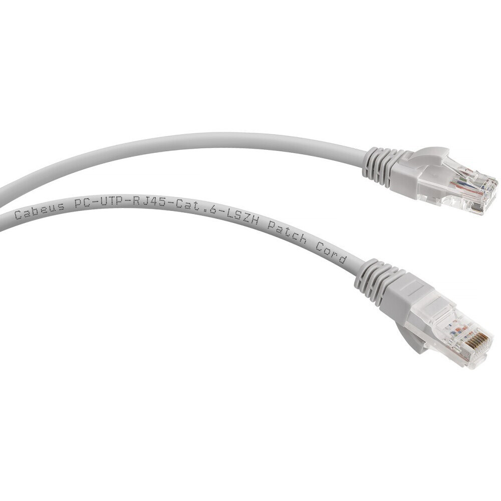 Патч-корд Cabeus PC-UTP-RJ45-Cat.6-0.3m-LSZH, 0.3м