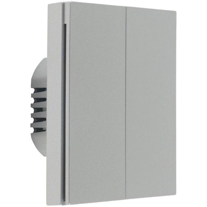 ..... Умный выкл. Aqara Smart Wall Switch H1 Grey (With Neutral, Double Rocker) (0768), помята клавиша - WS-EUK04GR