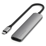 Док-станция Satechi 6-in-1 USB-C Slim Multiport Adapter Space Grey (ST-P6SM)