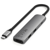 Док-станция Satechi 4-in-1 USB-C Slim Multiport Adapter 4K Space Grey (ST-P4SM)