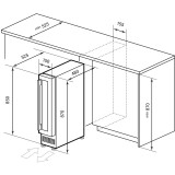 Винный шкаф LEX LWD1507BL (CHAT500001)