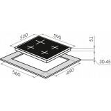 Электрическая варочная панель MAUNFELD EEHS.64.4S (УТ000008357)