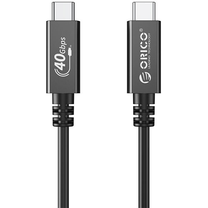 Кабель USB Type-C - USB Type-C, 0.5м, Orico U4A05-BK-BP - ORICO-U4A05-BK-BP