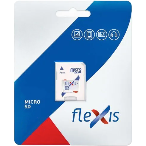 Карта памяти 128Gb MicroSD Flexis + SD адаптер (FMSD128GU3A)