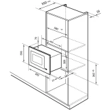 Встраиваемая микроволновая печь LEX BIMO 25.03 IX (CHVE000011)