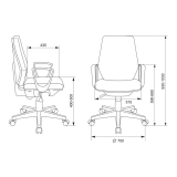 Офисное кресло Бюрократ CH-W545 Grey (CH-W545/GRAFIT)