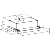 Вытяжка LEX HIDE 600 Inox (CHAT000125)