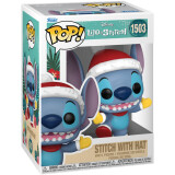 Фигурка Funko POP! Disney Lilo & Stitch Holiday Stitch with Hat (80037)