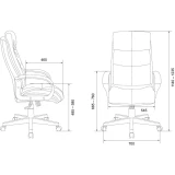 Офисное кресло Бюрократ CH-824 Fabric Grey (CH-824/ALFA44)