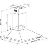 Вытяжка Weissgauff Zosma 60 PB BL (431734)