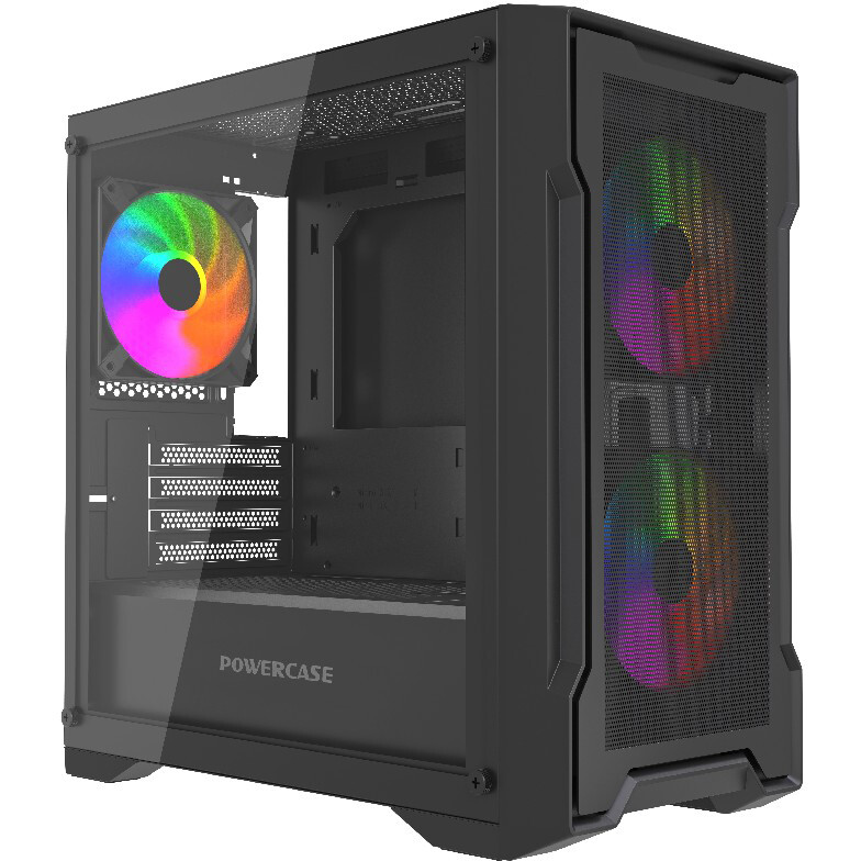 Корпус Powercase Mistral Micro X3B ARGB Black - CMMXB-A3