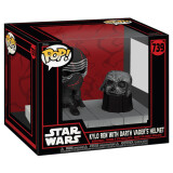 Фигурка Funko POP! Deluxe Bobble Star Wars Darkside Kylo Ren with Darth Vader's Helmet (80772)