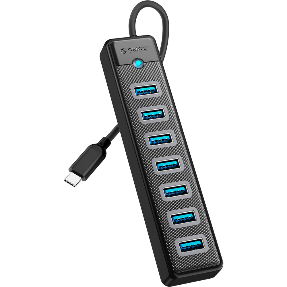 USB-концентратор Orico PW7U-C3-015-BK-EP - ORICO-PW7U-C3-015-BK-EP