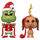 Фигурка Funko POP! Books How the Grinch Stole Christmas Grinch & Max 2PK (72505)