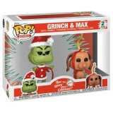 Фигурка Funko POP! Books How the Grinch Stole Christmas Grinch & Max 2PK (72505)