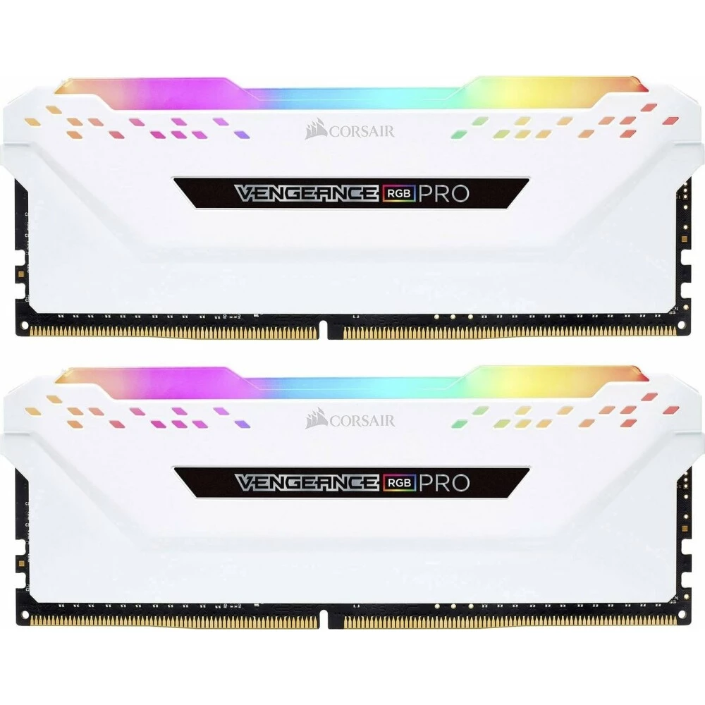 ..... ОЗУ 32Gb DDR4 3200MHz Corsair Vengeance RGB PRO White (CMW32GX4M2E3200C16W) (p501) из ремонта