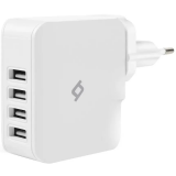 Сетевое зарядное устройство ttec Quattro Worldwide Travel Charger White (2SC02B)