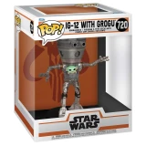 Фигурка Funko POP! Deluxe Star Wars Mandalorian S10 IG-12 with Grogu (80001)