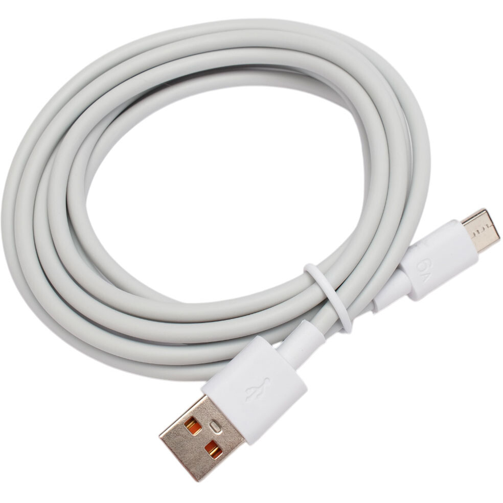 Кабель USB - USB Type-C, 1.8м, Cablexpert CC-USB2-AMCM-66W-1.8M-W