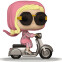 Фигурка Funko POP! Rides White Lotus Tanya McQuoid on Scooter - 81205