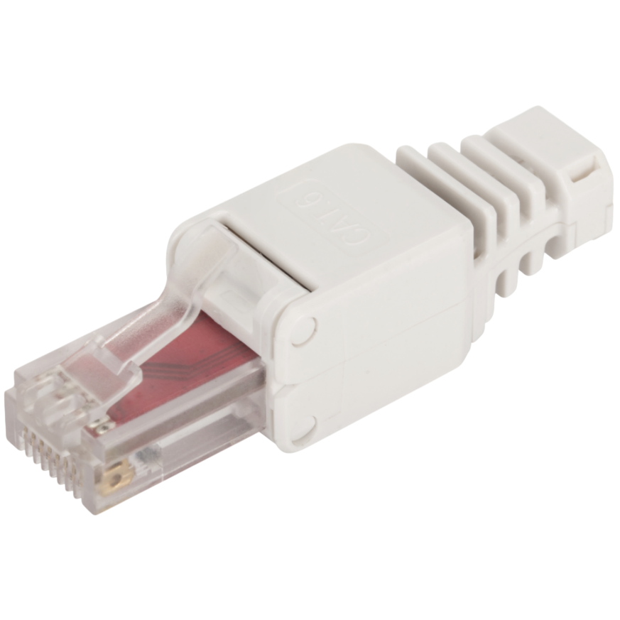 Коннектор RJ-45 Lanmaster LAN-TMP-U6-WH