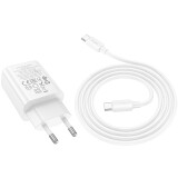 Сетевое зарядное устройство HOCO N60 White + Type-C Cable (6942007644228)